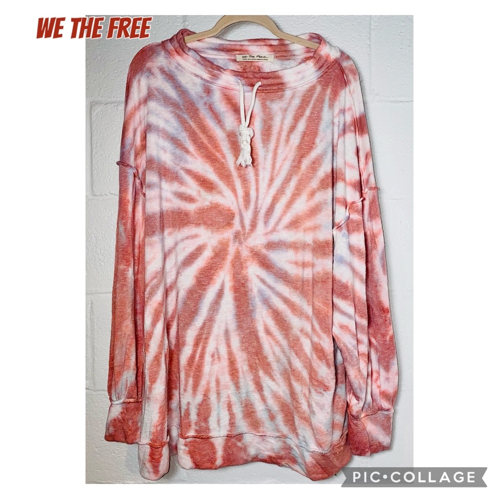 We the Free Large Tie Dye Oversized Sweatshirt